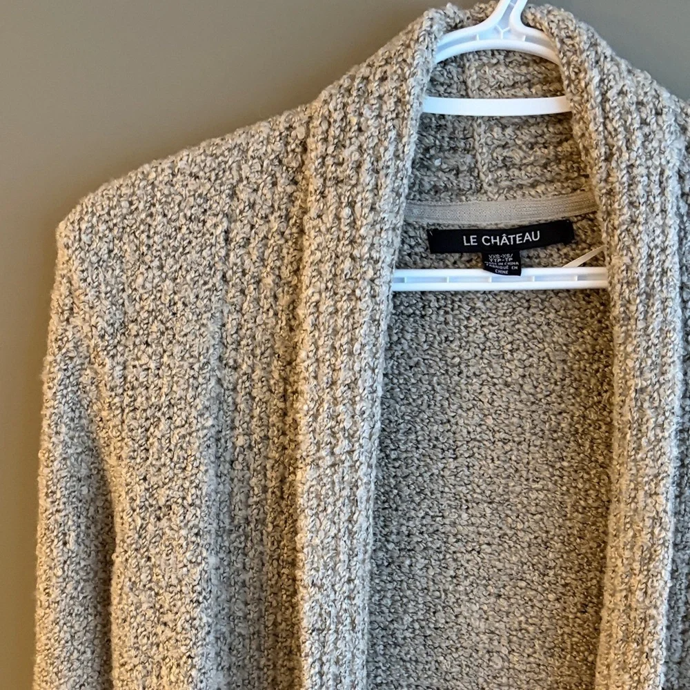LE CHATEAU Vintage Open-Front Duster Cardigan size XS - Picture 7 of 8